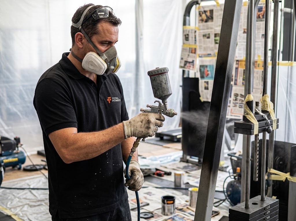 Pintura eletrostática e recuperação de aparelhos